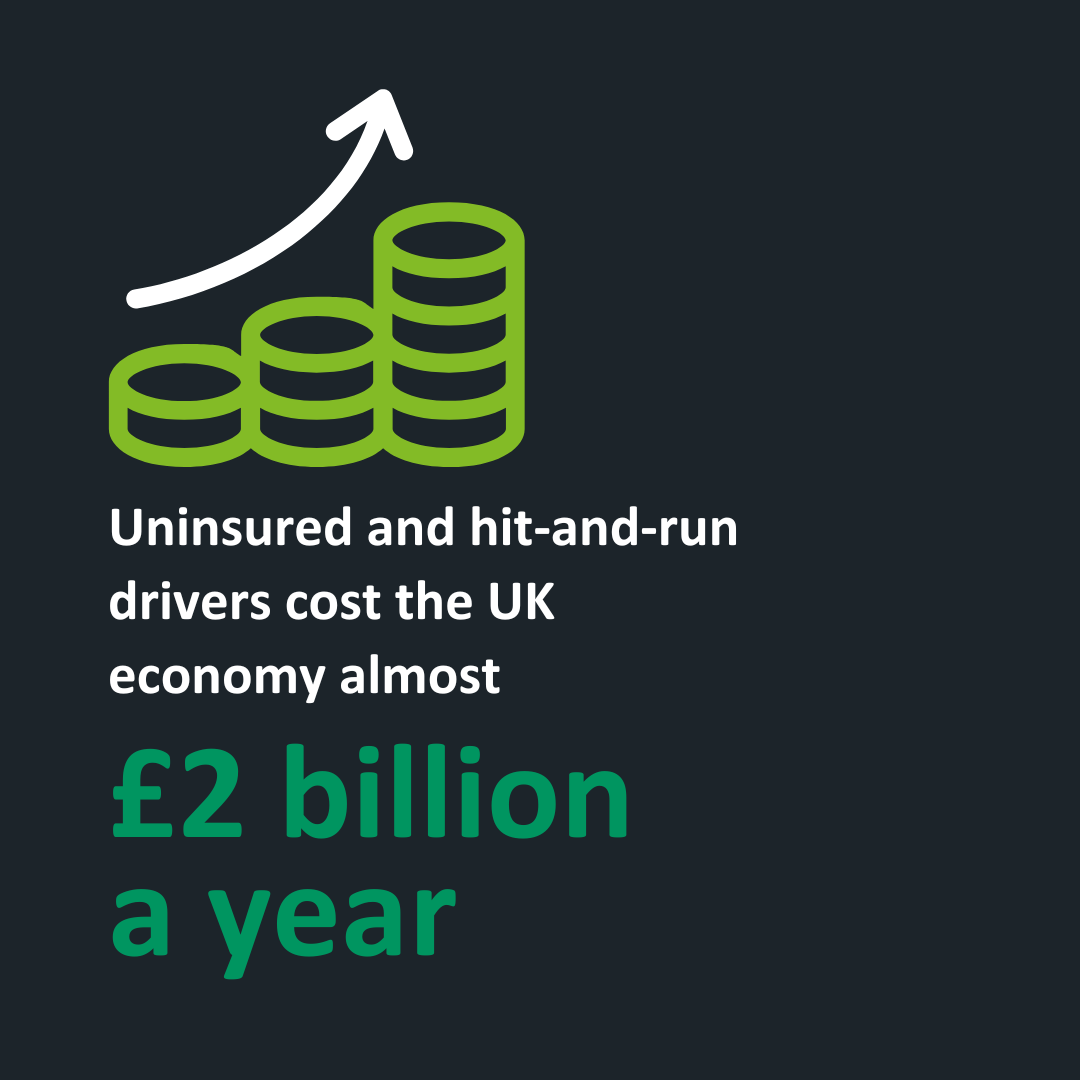 Uninsured and hit-and-run drivers cost the UK economy almost £2 billion a year