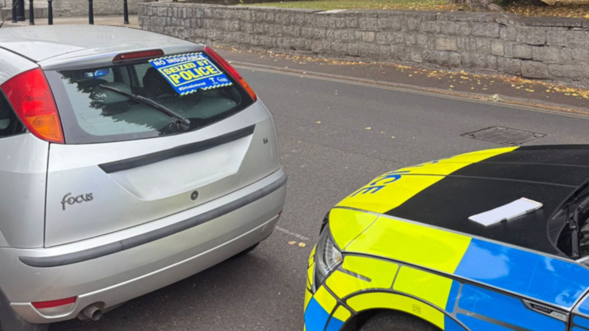 A car seized as part of Op Glastonbury.